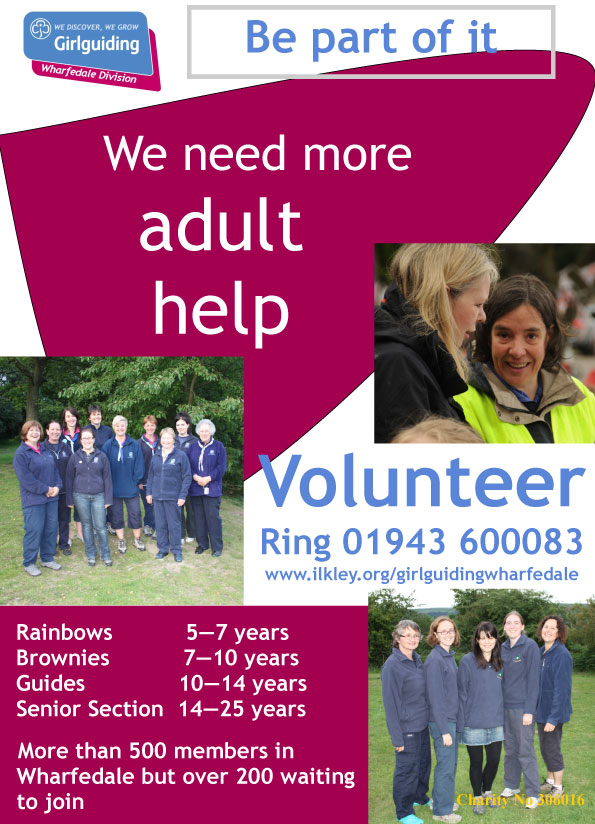 girlguiding adult volunteers needed